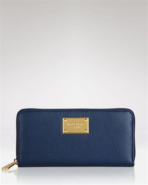 michael kors blue and white striped wallet|michael kors wallet on sale.